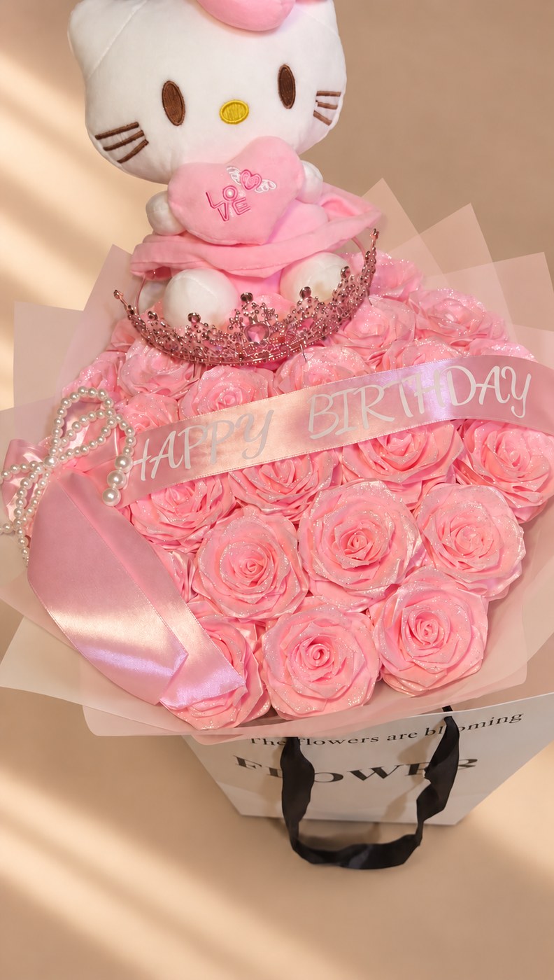 Princess Bloom Bouquet – Happy Birthday