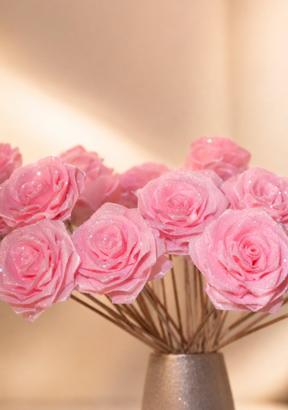 Handgefertigte Satinrosen von Buchonbloom